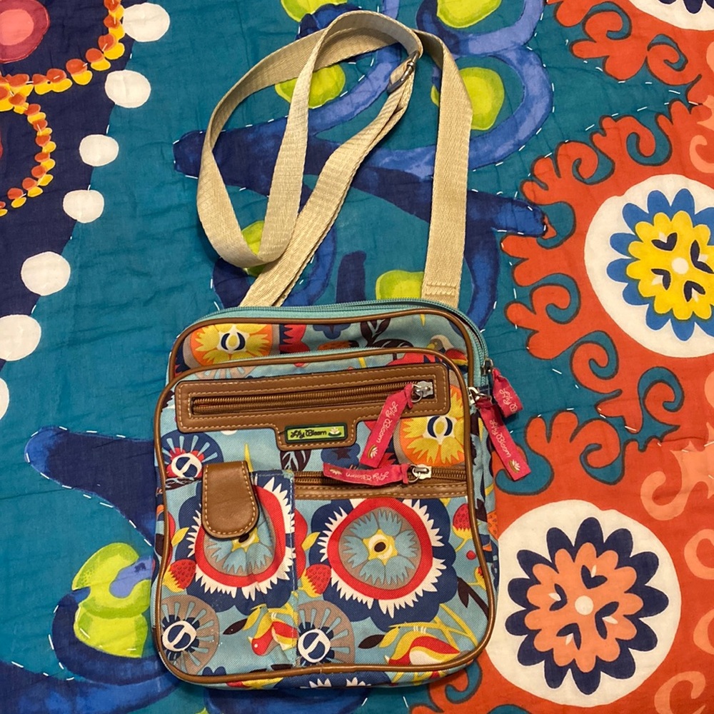 Lily bloom crossbody purse